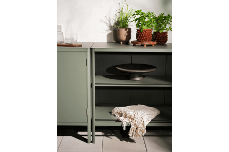 Kelia utekök med öppna hyllor nordic green Brafab