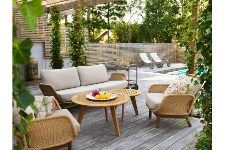 Lily 2,5-sits soffa twist straw/plush wheat Brafab