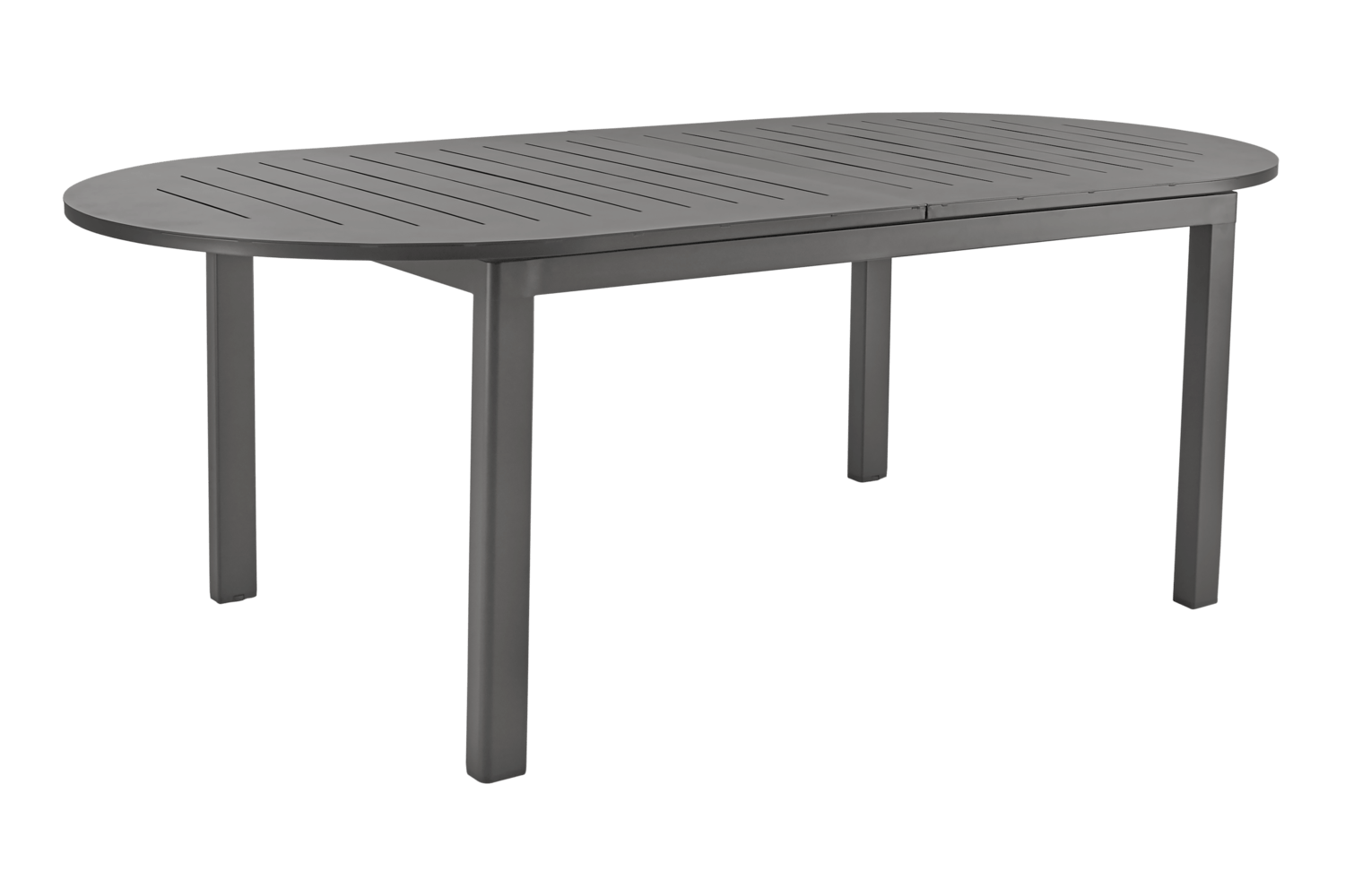 Lomma Elipse matbord 220/280x110x73 cm antracit Brafab