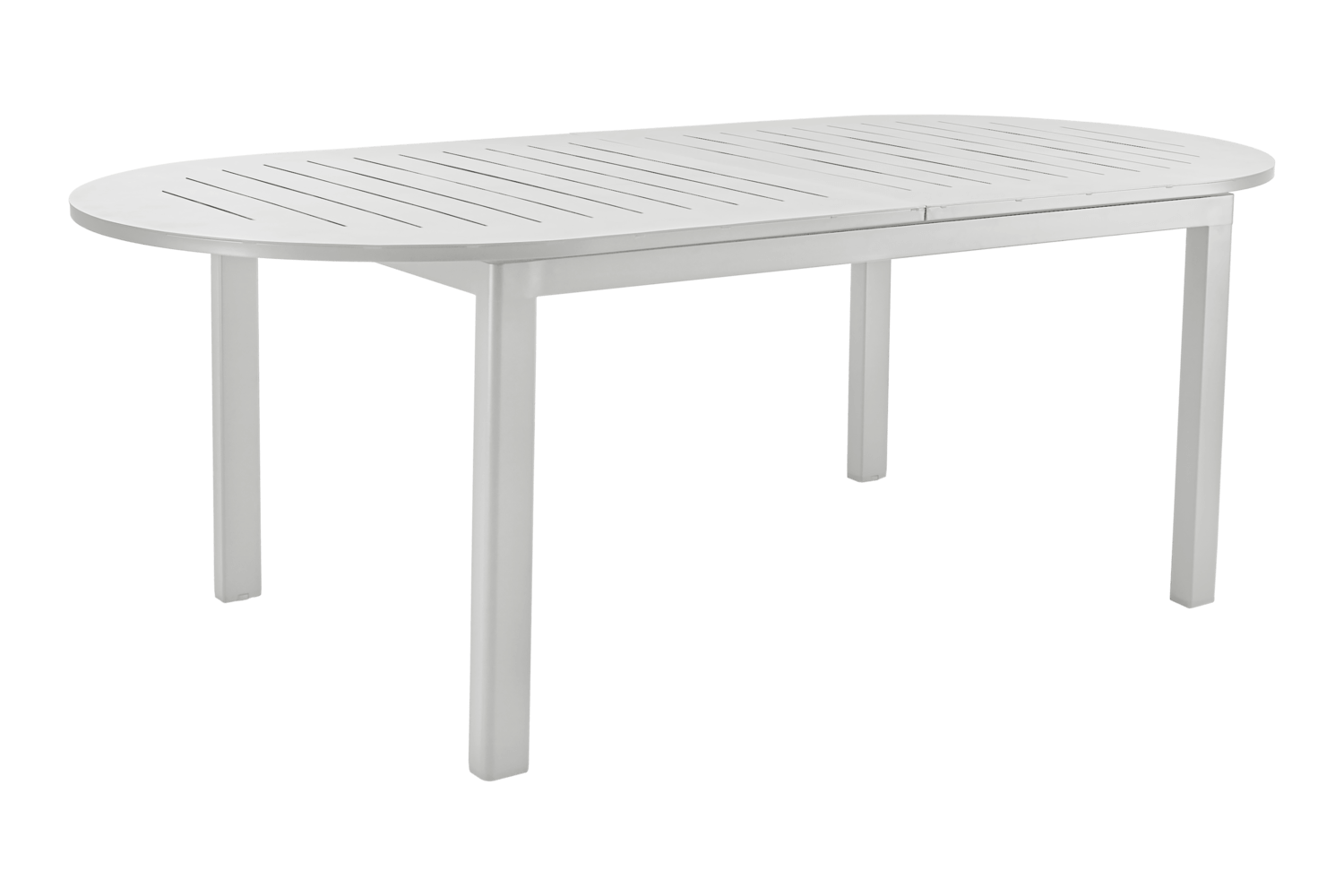 Lomma Elipse matbord 220/280x110x73 cm light grey Brafab