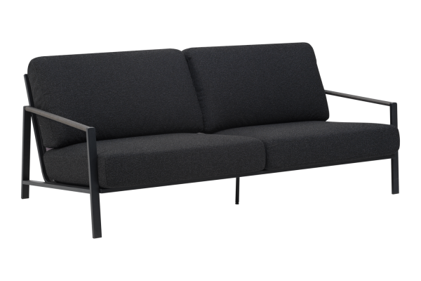 Lyra 2,5-sits soffa svart/teddy black Brafab