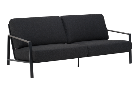 Lyra 2,5-sits soffa svart/teddy black Brafab