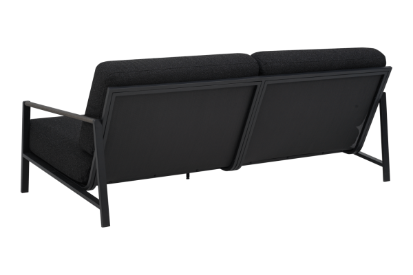 Lyra 2,5-sits soffa svart/teddy black Brafab