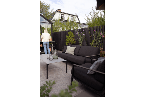 Lyra 2,5-sits soffa svart/teddy black Brafab