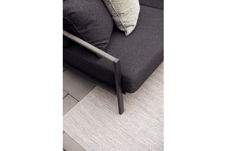 Lyra 2,5-sits soffa svart/teddy black Brafab