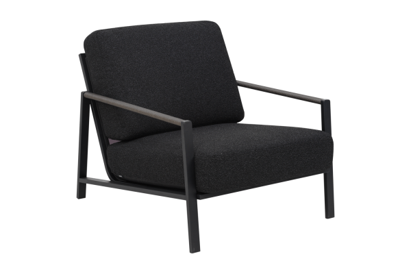 Lyra fåtölj svart/teddy black Brafab