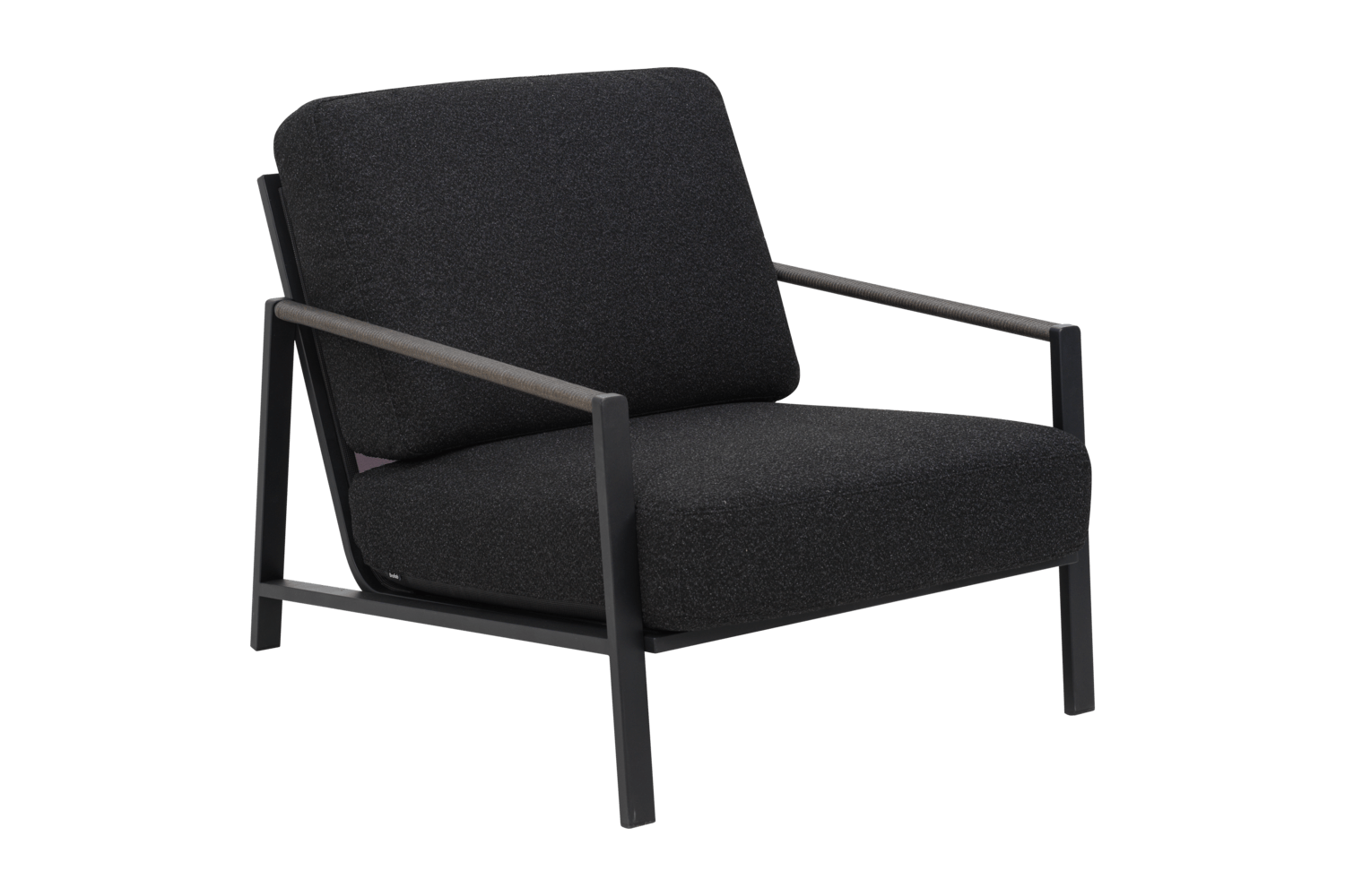 Lyra fåtölj svart/teddy black Brafab