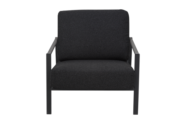 Lyra fåtölj svart/teddy black Brafab
