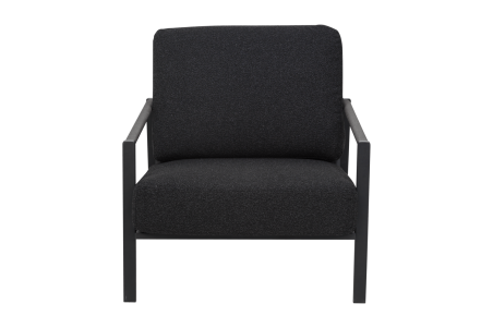 Lyra fåtölj svart/teddy black Brafab