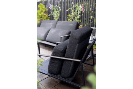 Lyra fåtölj svart/teddy black Brafab