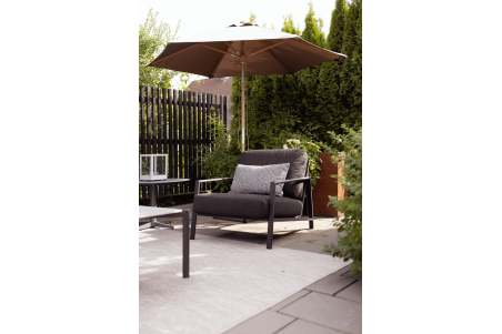 Lyra fåtölj svart/teddy black Brafab