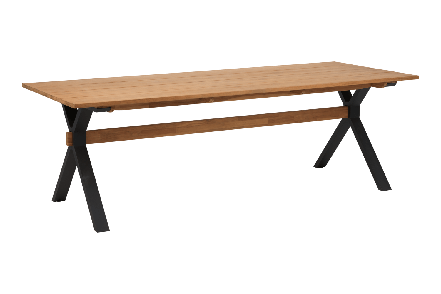 Mark matbord 230x95x73 cm svart/teak Brafab