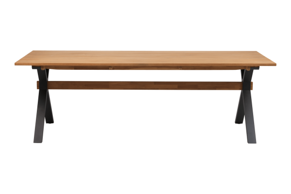 Mark matbord 230x95x73 cm svart/teak Brafab
