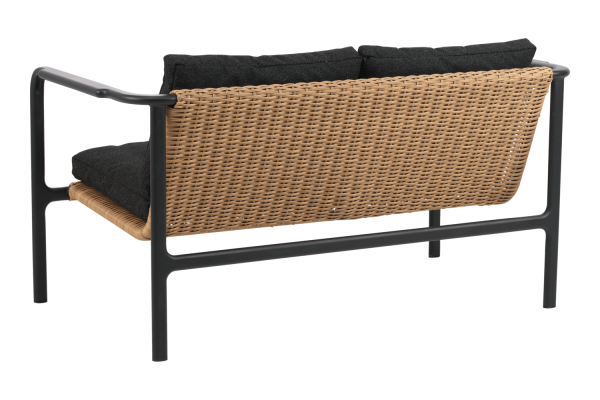Motty 2-sits soffa svart/teddy black Brafab
