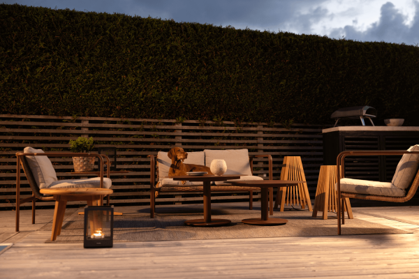 Motty 2-sits soffa zin red/teddy beige Brafab