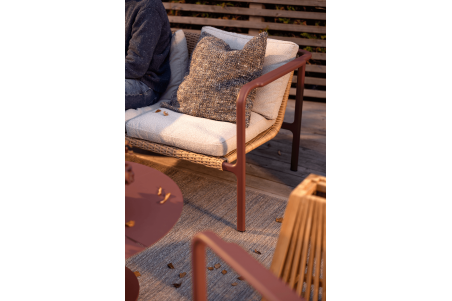 Motty 2-sits soffa zin red/teddy beige Brafab