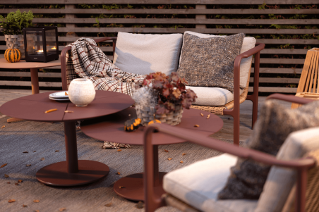 Motty 2-sits soffa zin red/teddy beige Brafab