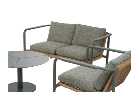 Motty 2-sits soffa nordic green/teddy verde Brafab