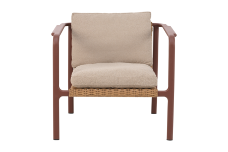 Motty fåtölj zin red/teddy beige Brafab