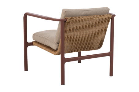Motty fåtölj zin red/teddy beige Brafab