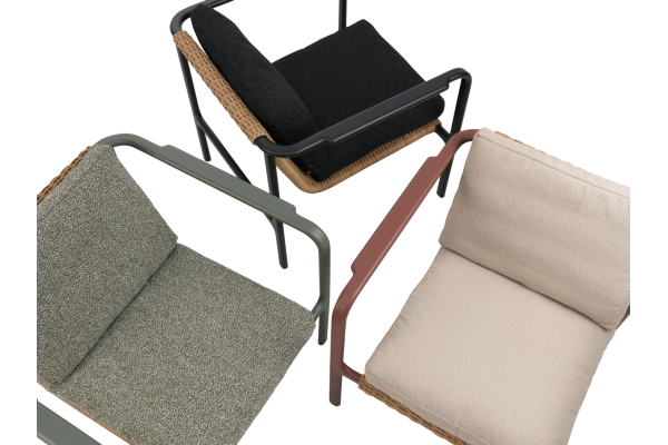 Motty fåtölj zin red/teddy beige Brafab