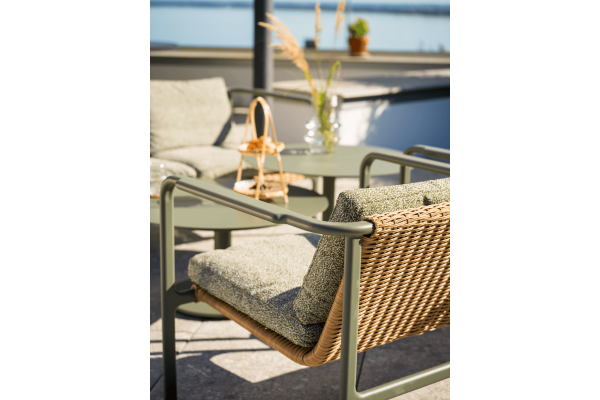 Motty fåtölj nordic green/teddy verde Brafab