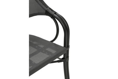 Parterre karmstol svart Brafab