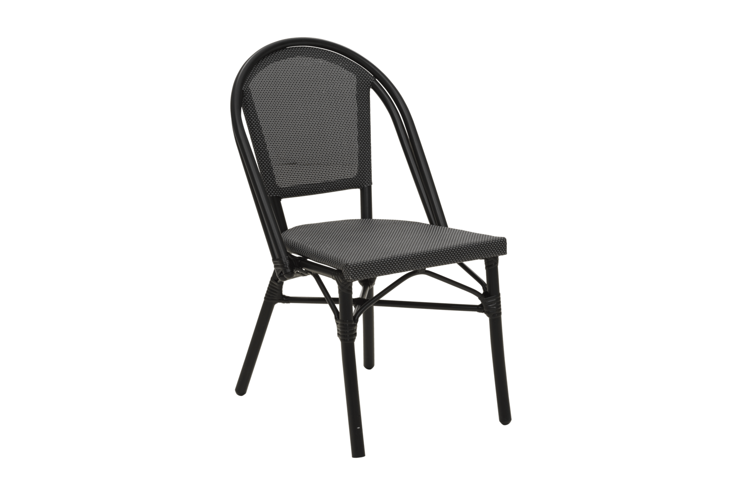 Parterre matstol svart Brafab