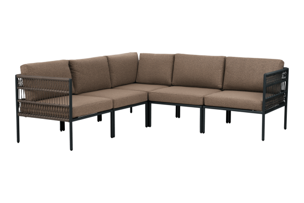 Reno mittdel svart/raw peanut Brafab