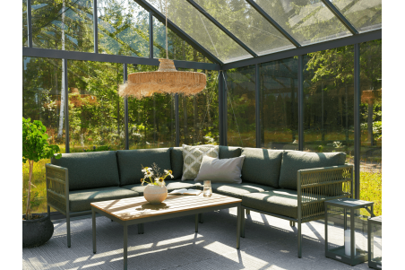 Reno soffbord 110x70x48 cm nordic green/natur Brafab