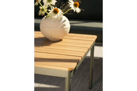 Reno soffbord 110x70x48 cm nordic green/natur Brafab