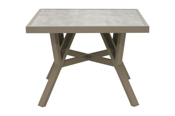 Samvaro High soffbord 90x90x65 cm khaki/sand Brafab