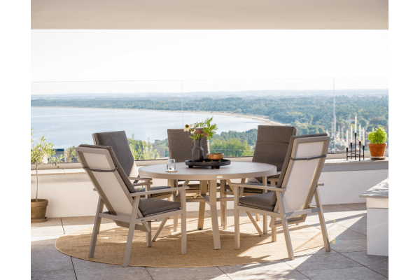 Samvaro positionsstol khaki/soft dawn Brafab