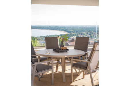 Samvaro positionsstol khaki/soft dawn Brafab