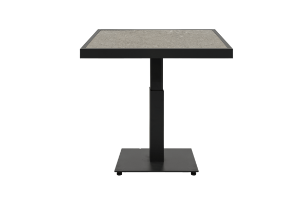 Scale soffbord 85x85x49/73 cm svart/grå keramik Brafab