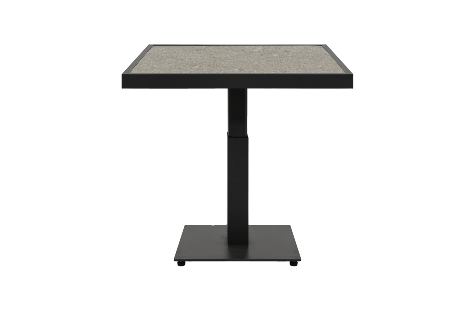 Scale soffbord 85x85x49/73 cm svart/grå keramik Brafab