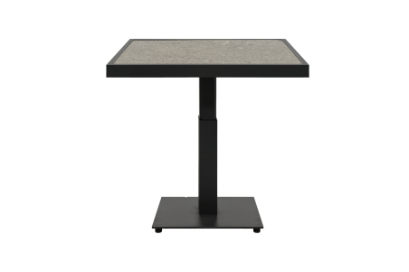 Scale soffbord 85x85x49/73 cm svart/grå keramik Brafab