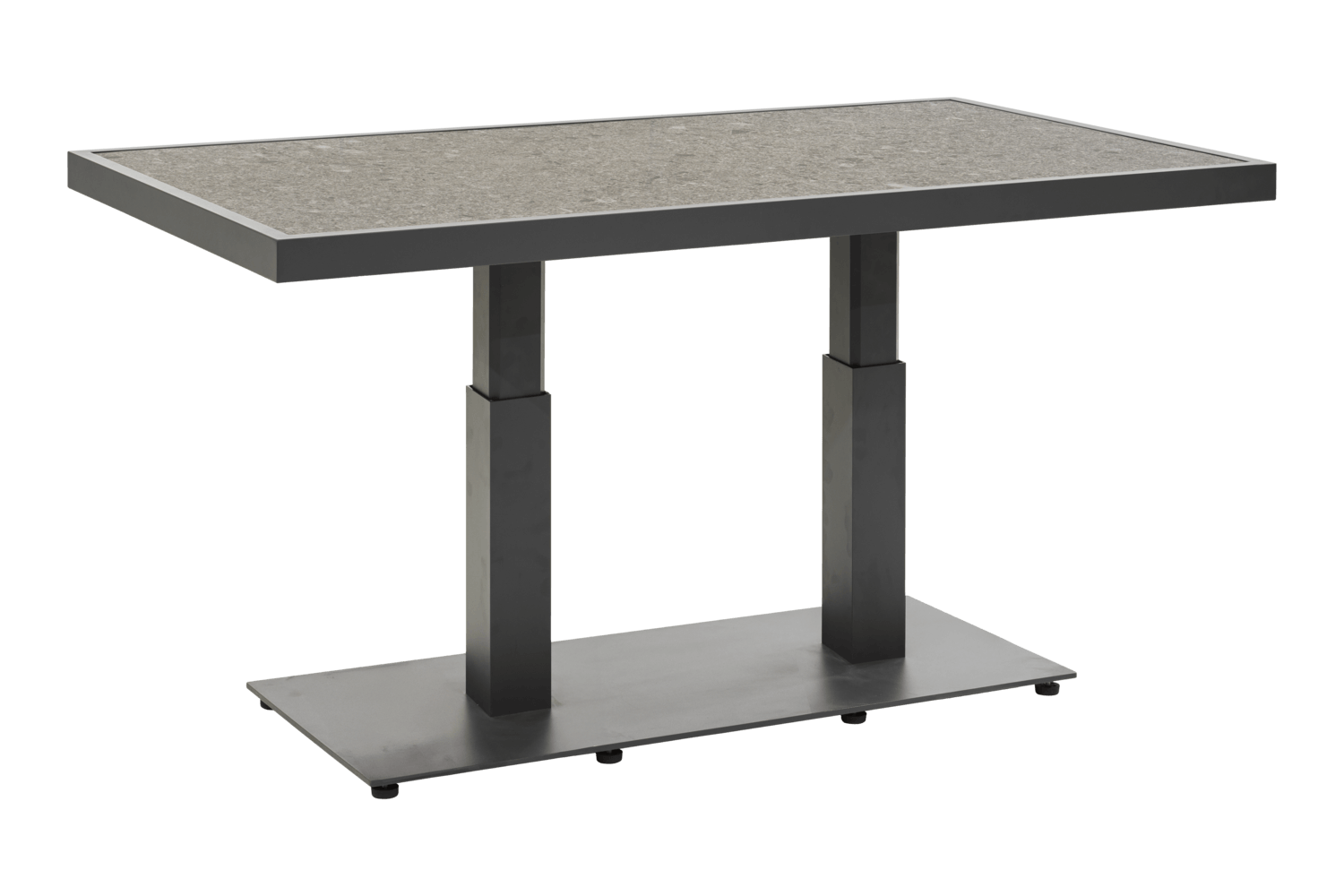 Scale soffbord 140x85x49/73 cm antracit/dark ceramic Brafab