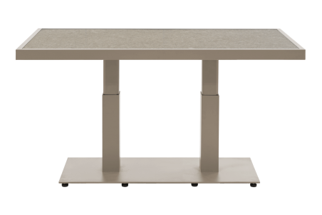 Scale soffbord 140x85x49/73 cm khaki/greish keramik Brafab