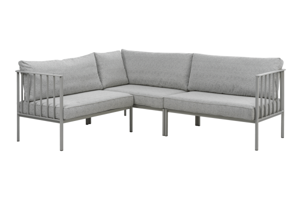 Upper hörnsoffa light grey/digi grey Brafab