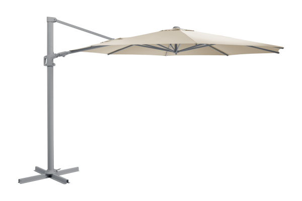 Vinovo frihängande parasoll Ø350 H275 cm khaki Brafab