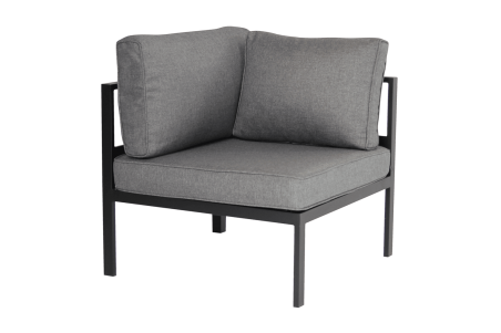 Leone hörndel svart/grå med dyna Brafab