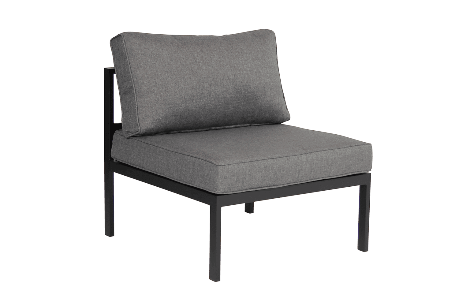 Leone mittdel svart/grå med dyna Brafab