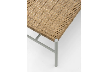 DK bänk light grey/natur Brafab