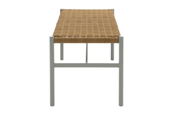 DK bänk light grey/natur Brafab