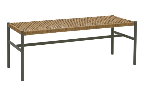 DK bänk nordic green/natur Brafab