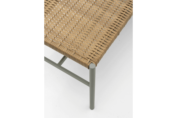 DK bänk dusty green/natur Brafab