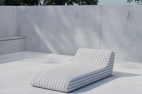 Redang solsäng beige/vit randig Venture Design