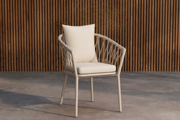 Linos matstol 2-pack beige/vit Venture Design