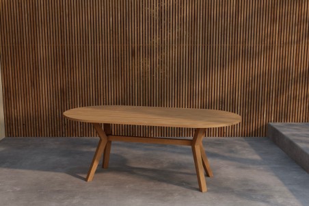 Kenya ovalt matbord natur Venture Design